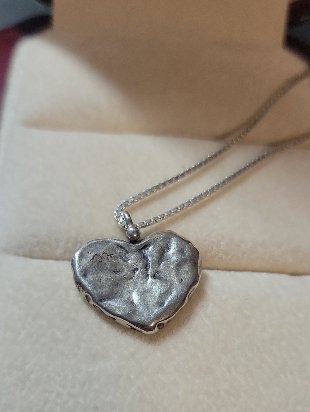 Sterling Silver Heart Pendant Necklace - Silver Heart Charm